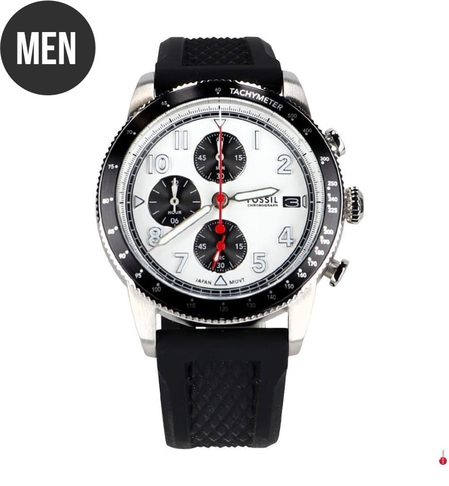 Montre Chronographe Sport Tourer Bracelet En Silicone - Noire