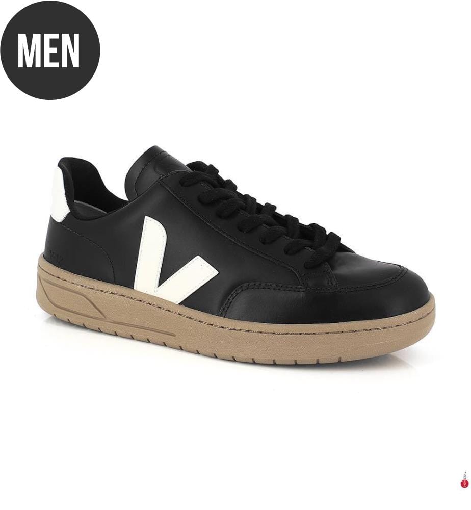 Baskets en cuir V-12 - Black Dune