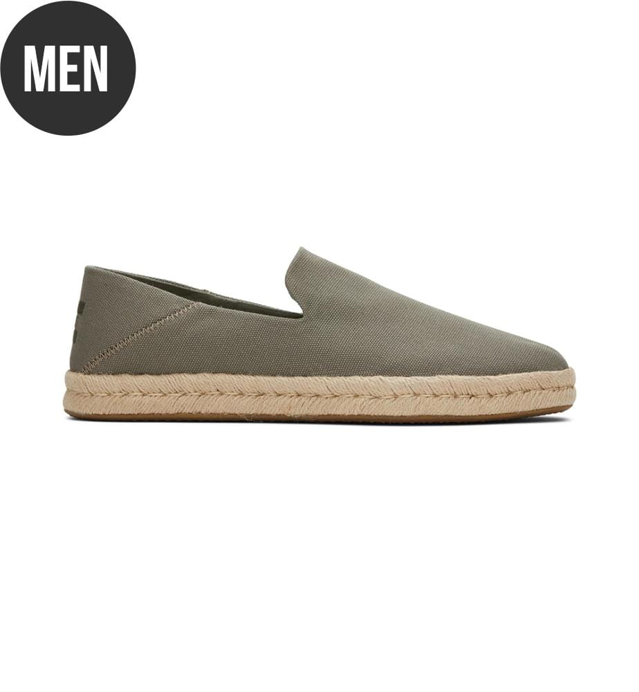 Santiago Espadrilles aus recycelter Baumwolle - Khaki