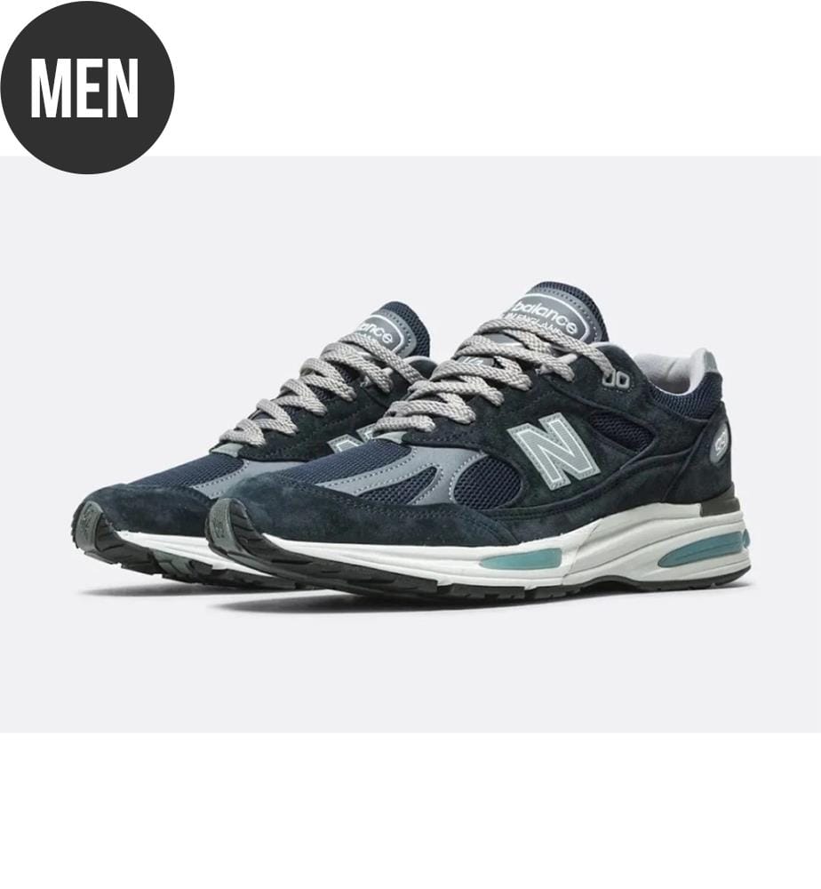 Schuhe 991v2 - Dunkelblau und Rauchperle