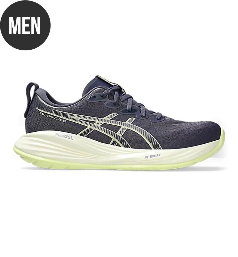 Chaussures de course GEL-CUMULUS 27 - Indigo Fog & Lucid Yellow