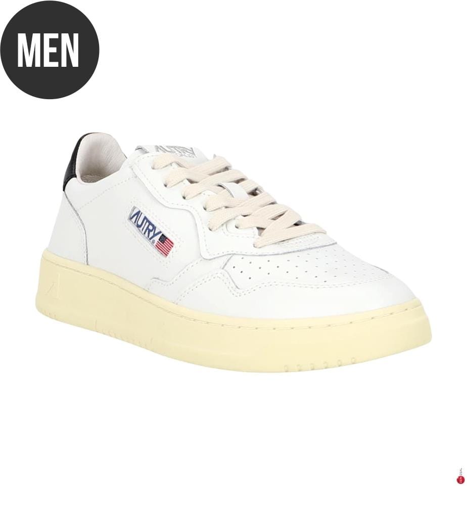 Baskets Medalist Low en Cuir - Blanc et Noir