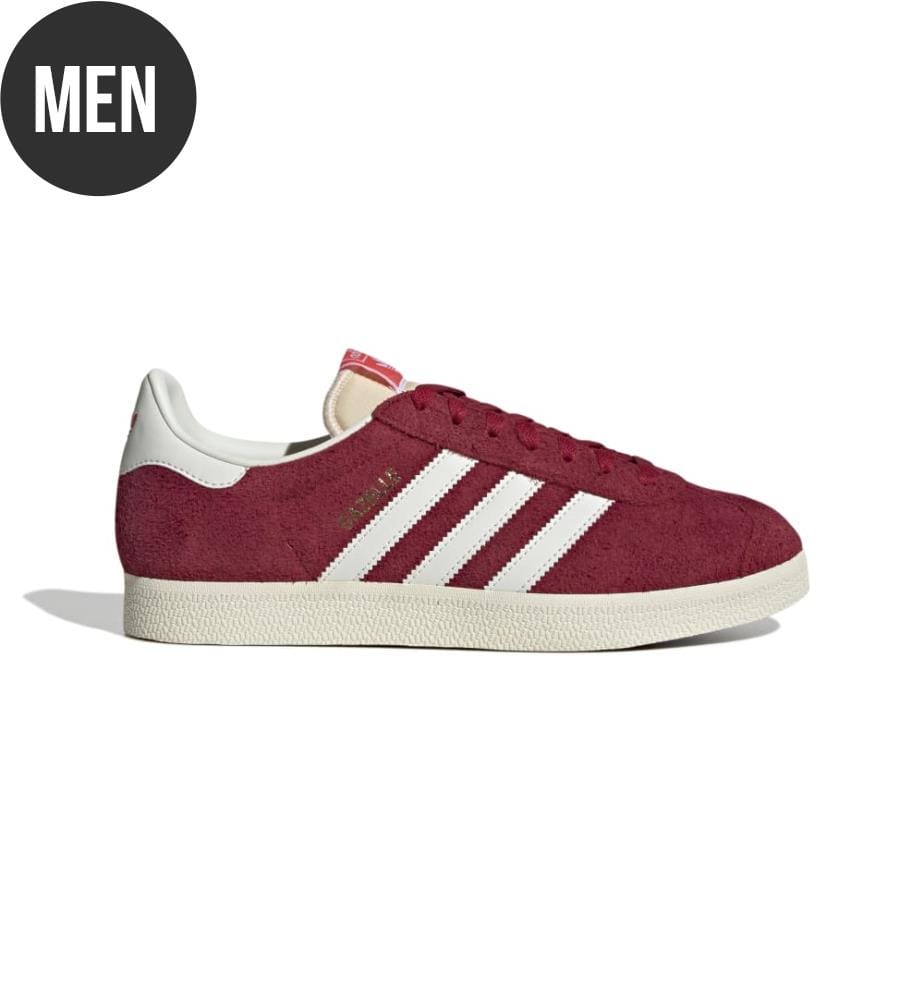 Sneakers Gazelle - Dunkelrot und Weiss