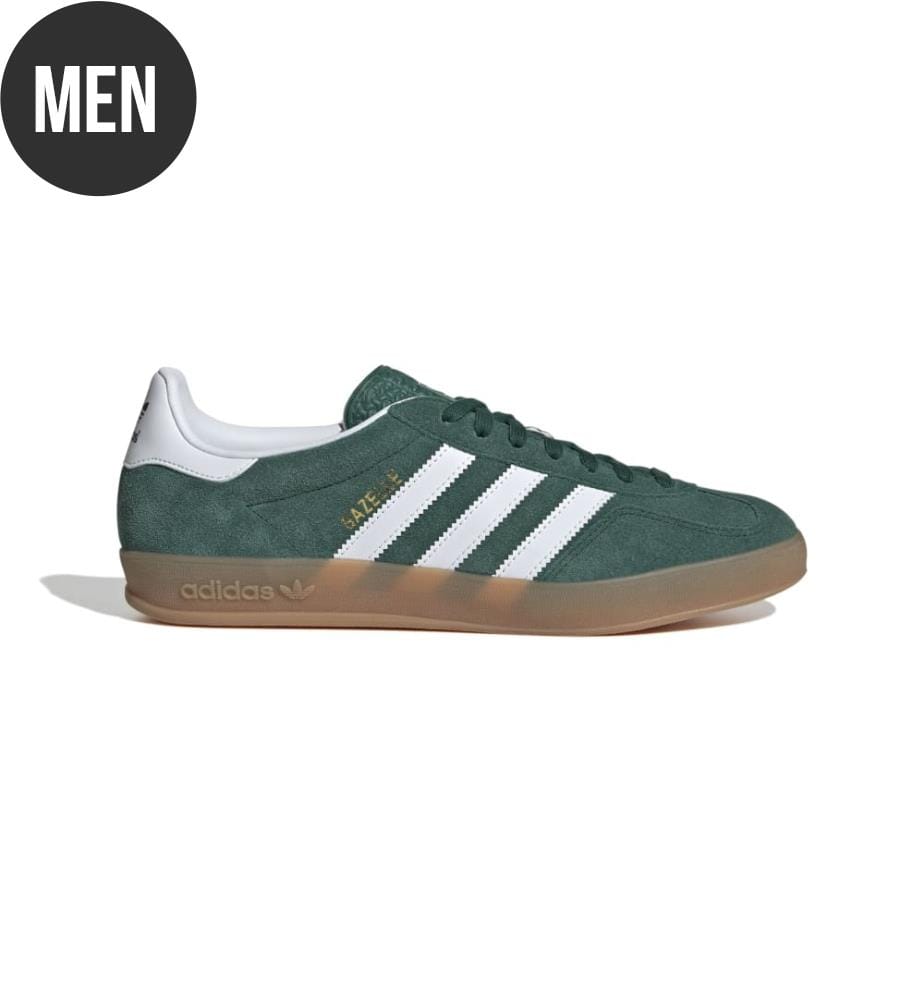 Baskets Gazelle Indoor - Vert Foncé et Blanc