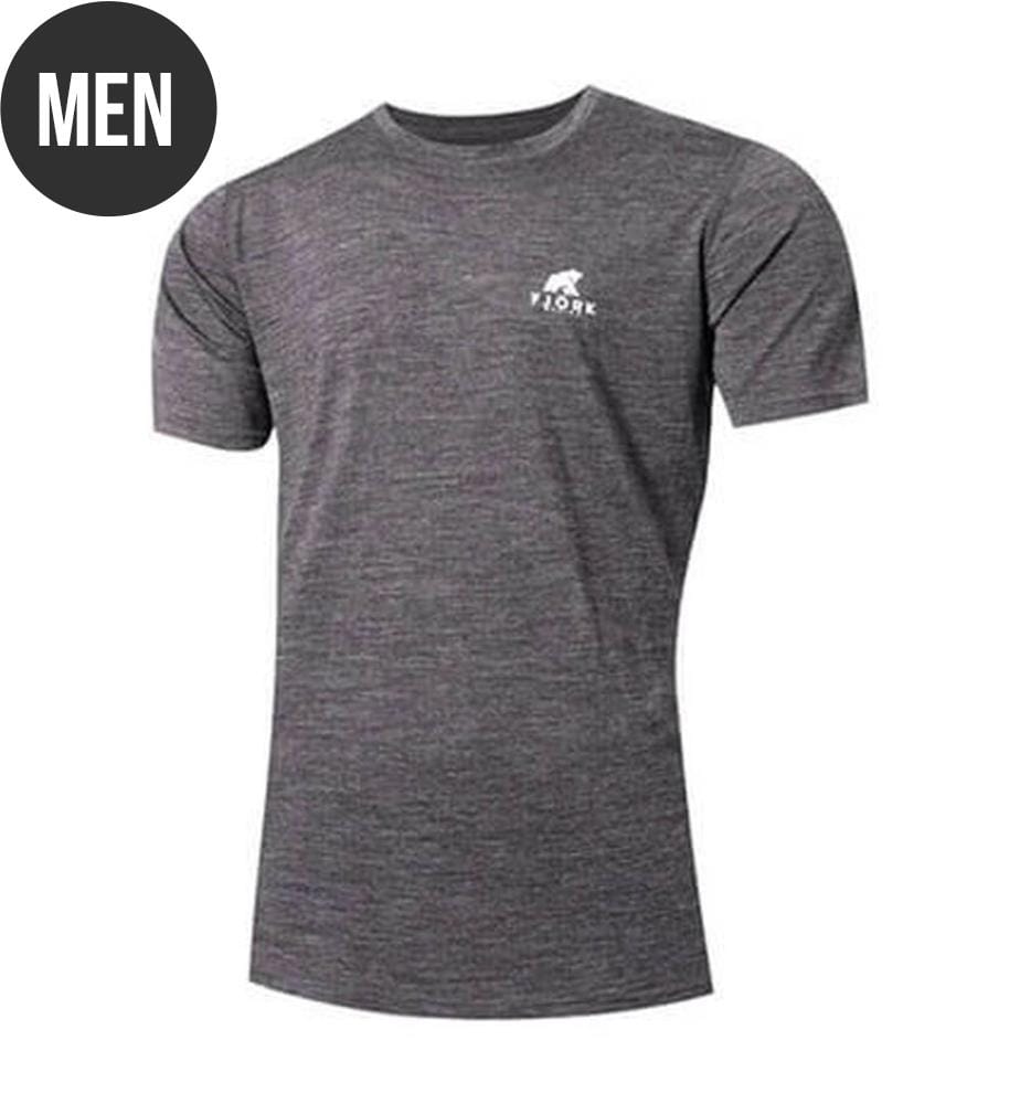 T-Shirt aus Merinowolle MC140G - Grey Zinal
