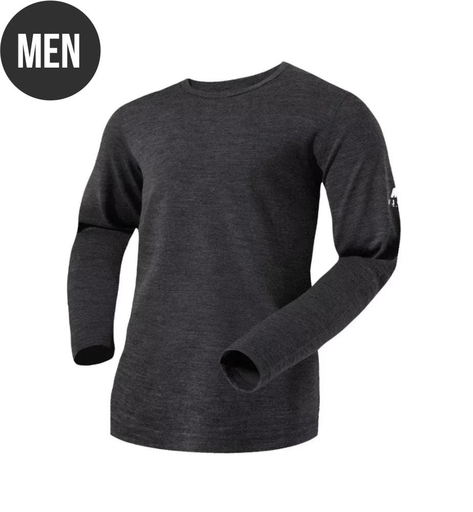 Finn 210 Men's Merino Wool Baselayer - Zinal Grey