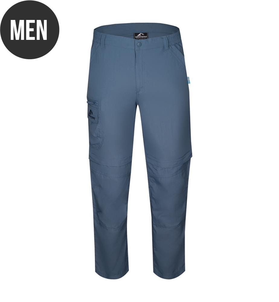 Eldfjall Zip Off Pant Da Uomo - Blu Scogliera