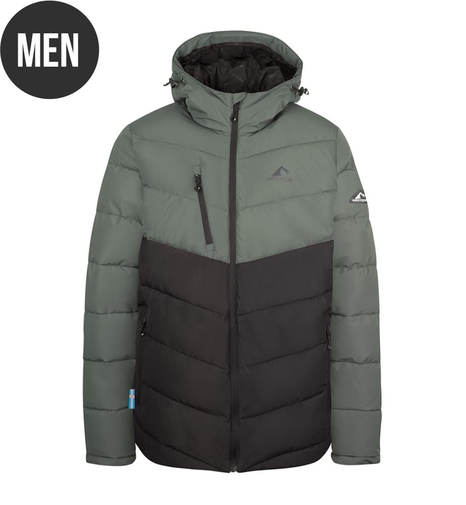 Kirkjufell Jacke - Dunkel Olive/Schwarz