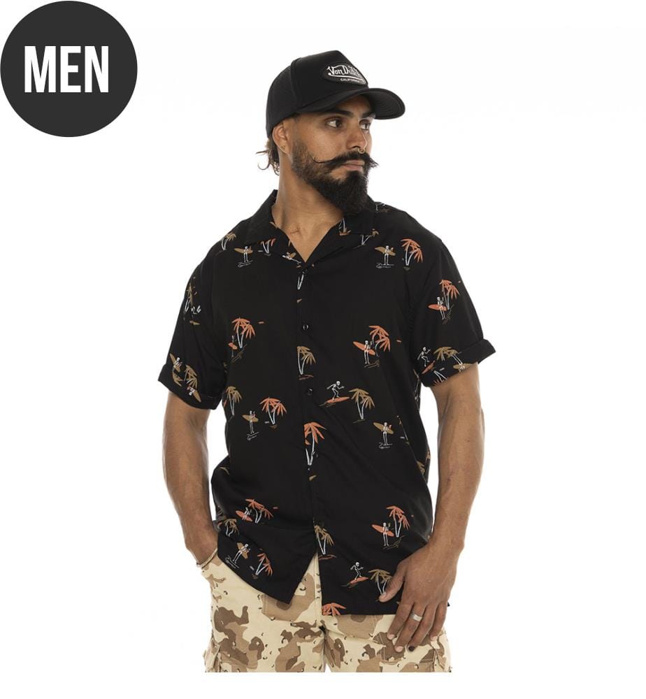 Camicia - Nero e arancione