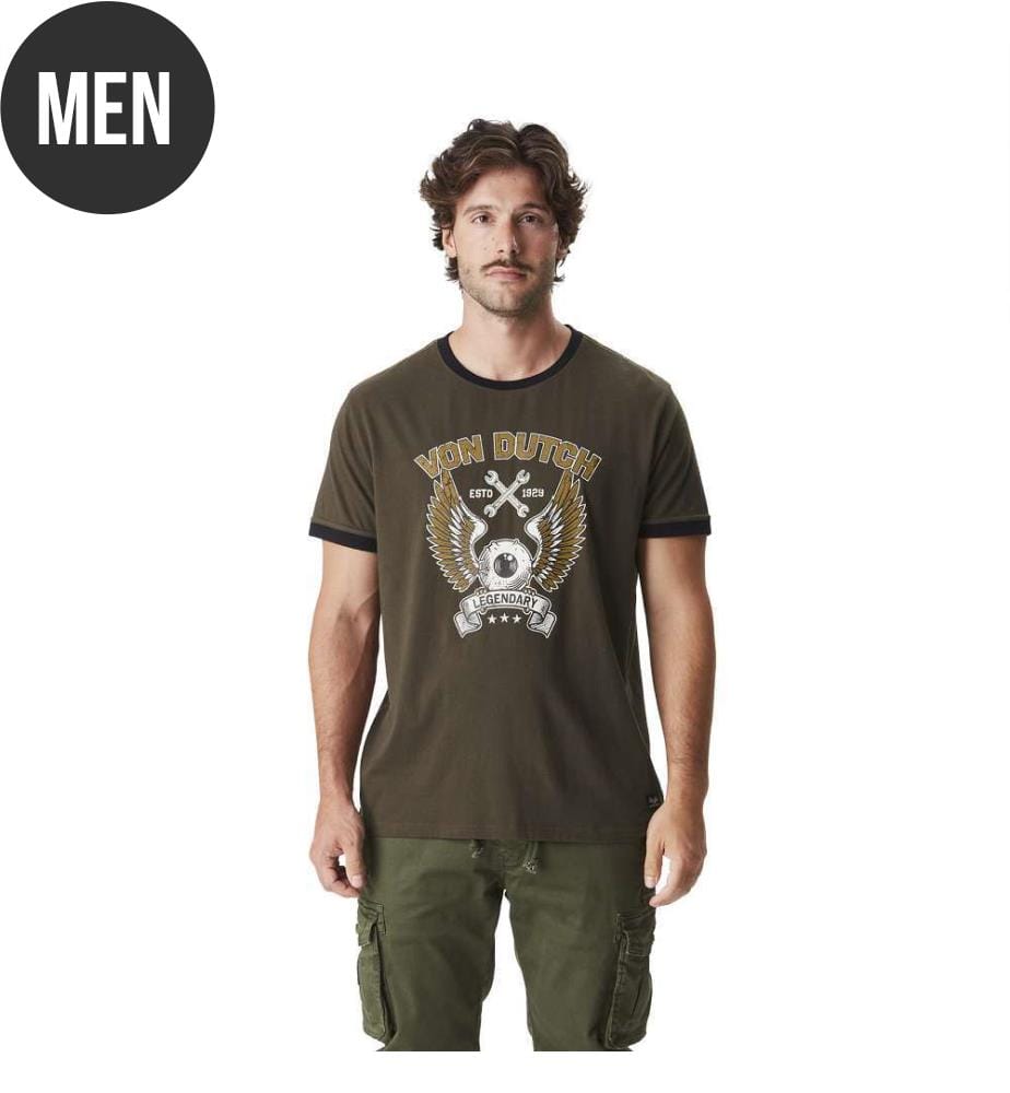 T-shirt - Marron et Blanc