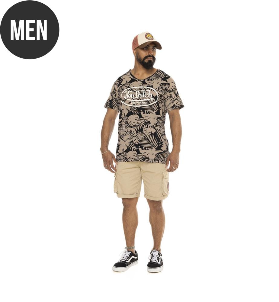 T-shirt - Beige, Noir et Blanc