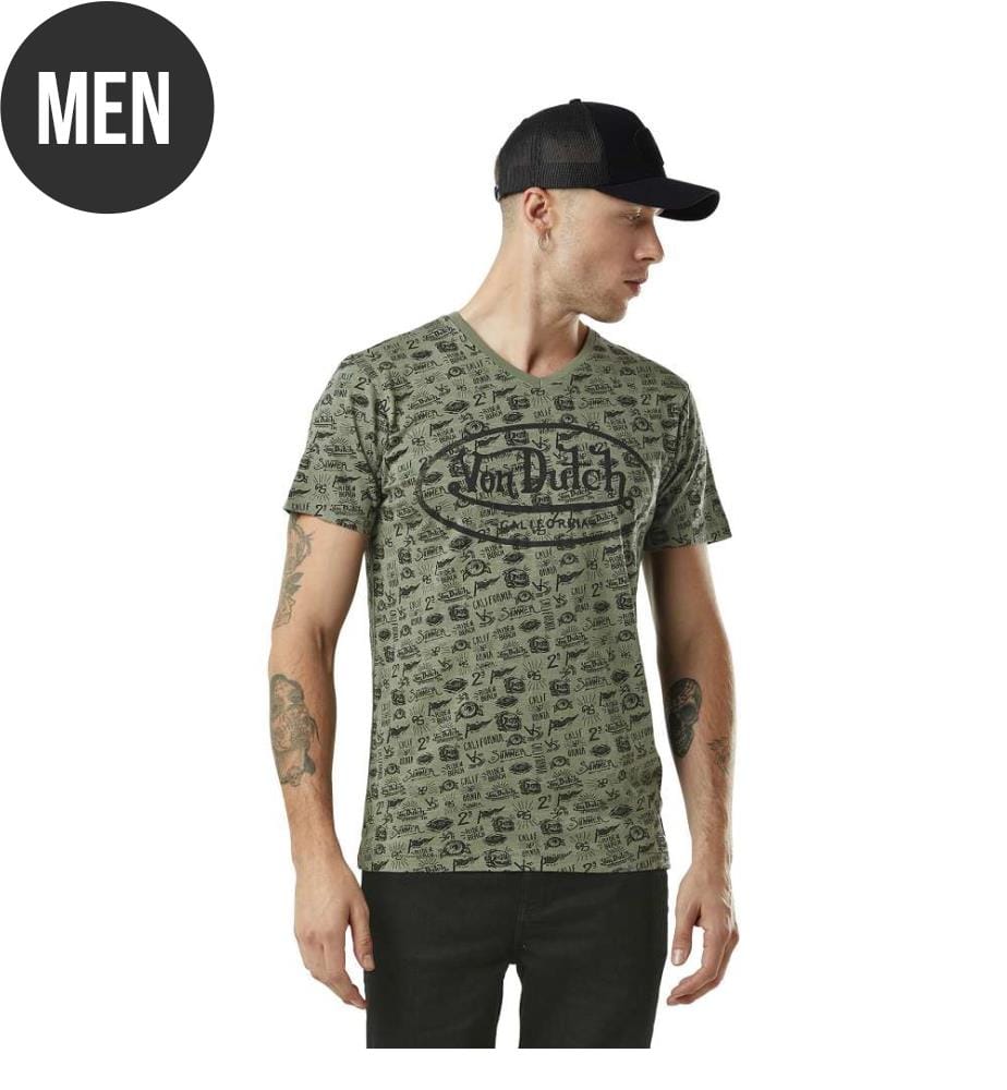 T-shirt - Kaki et Noir