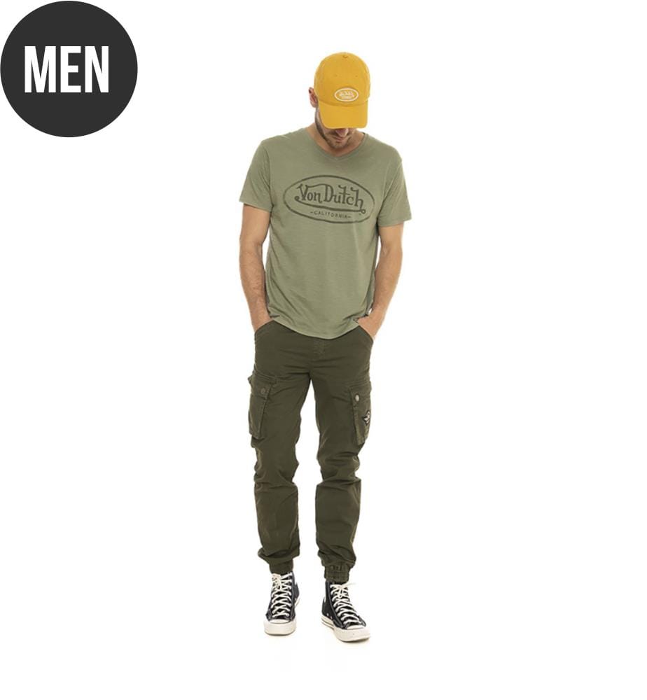 T-shirt - Vert olive et Noir
