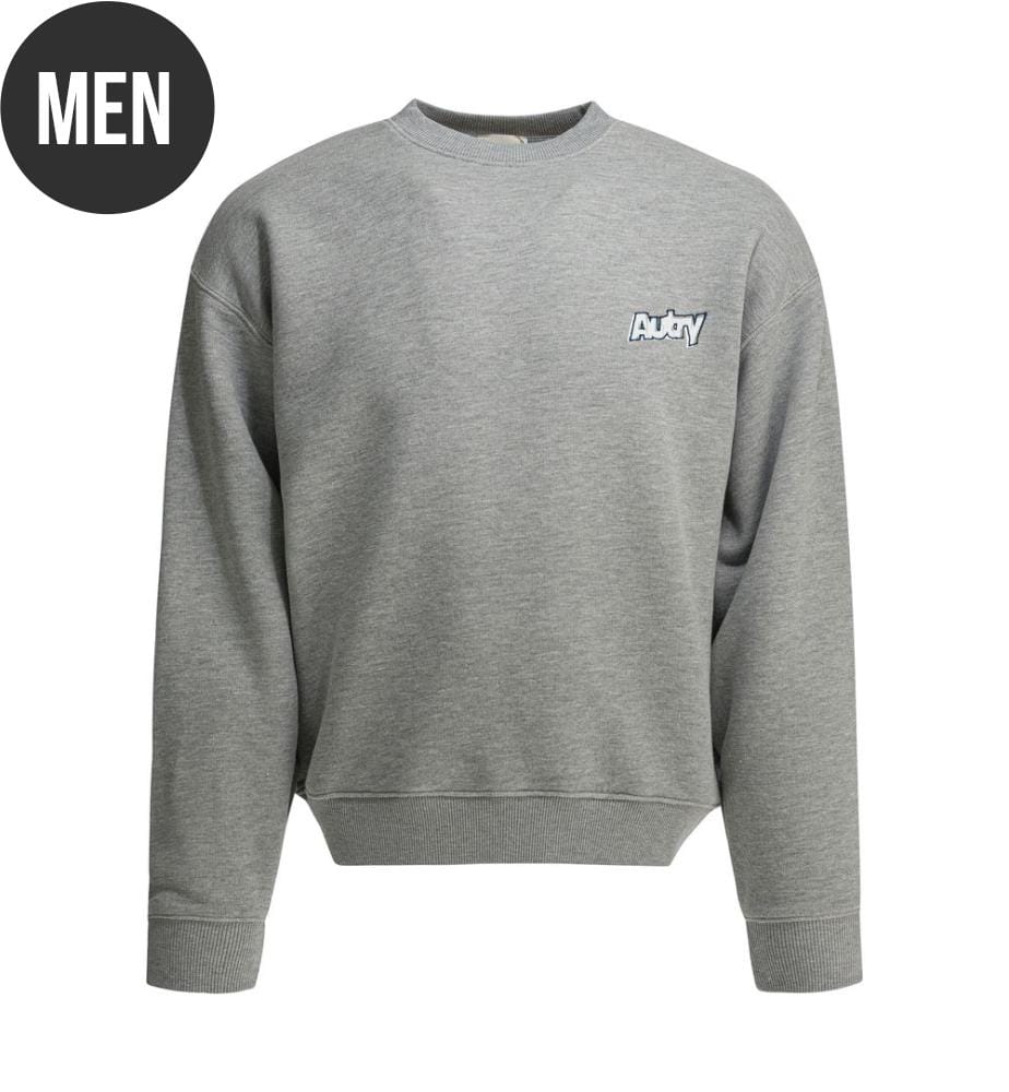 Logo-Rundhals-Sweatshirt - Grau