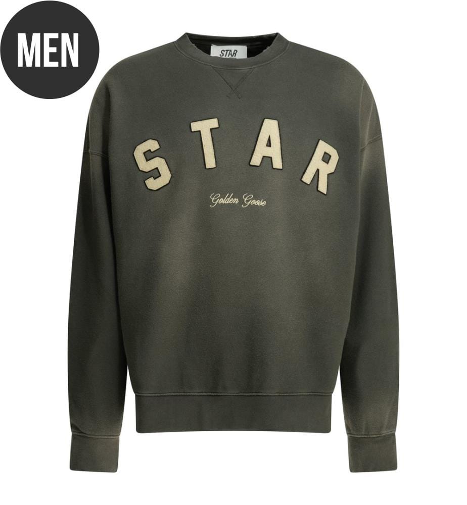 Felpa girocollo "Star" - Nero