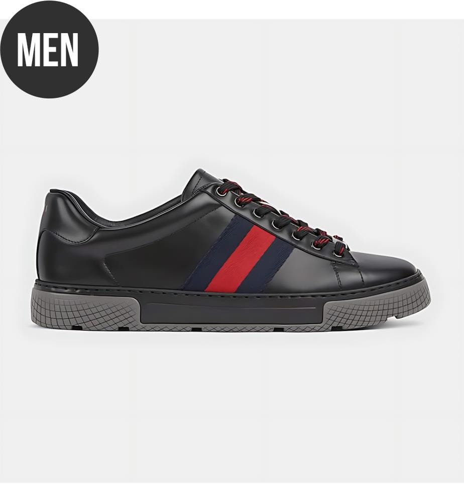 Ace Turnschuhe mit Netz - Schwarz