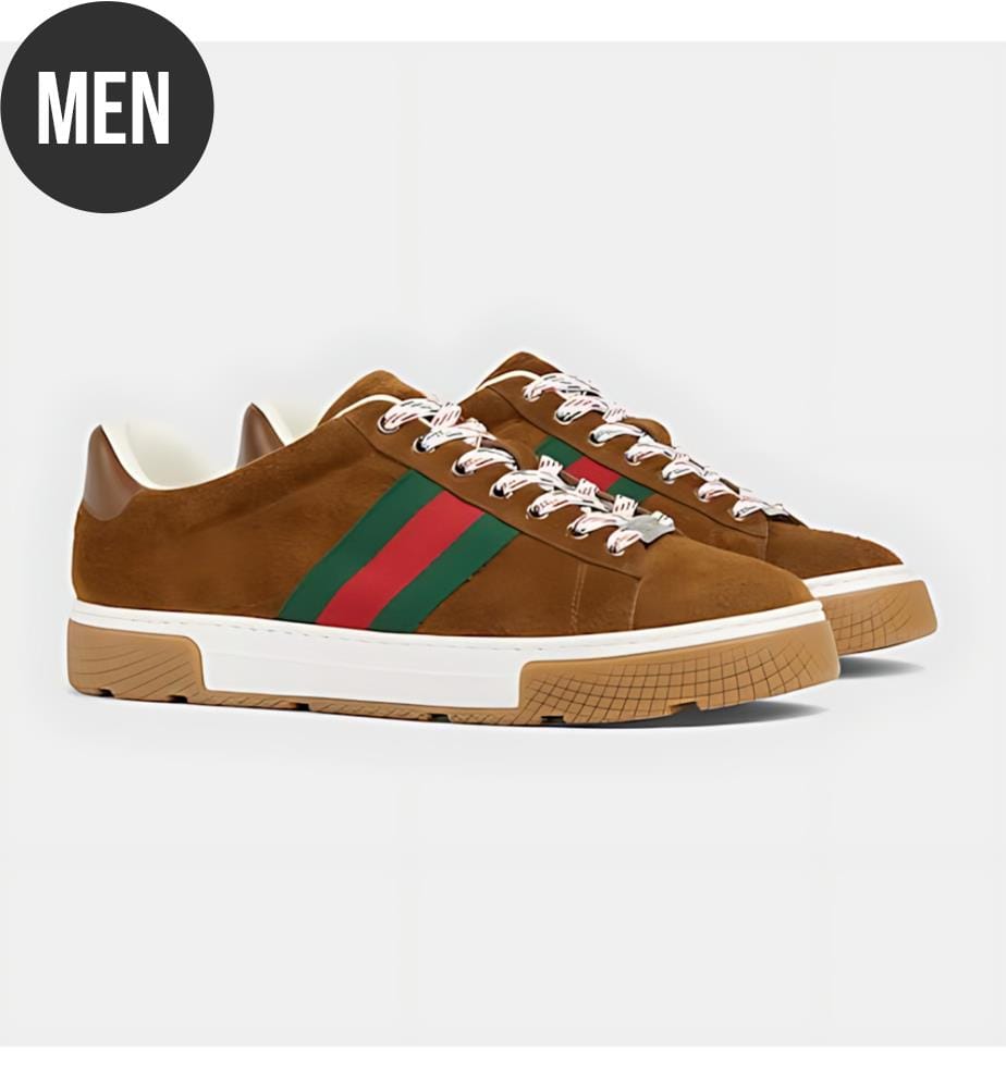 Ace Turnschuhe mit Web - Pfeffer braun