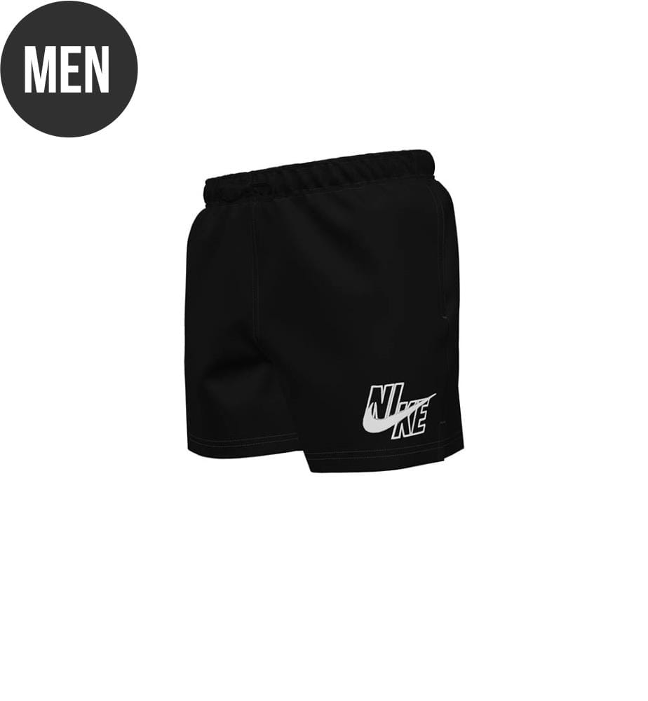 Short de Bain Volley 5" Logo Solid - Noir