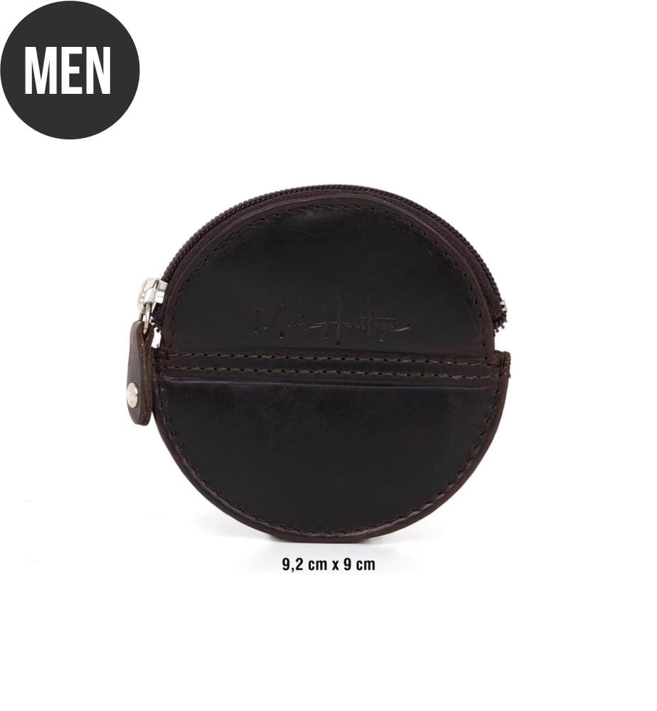 Brieftasche aus Leder - Braun