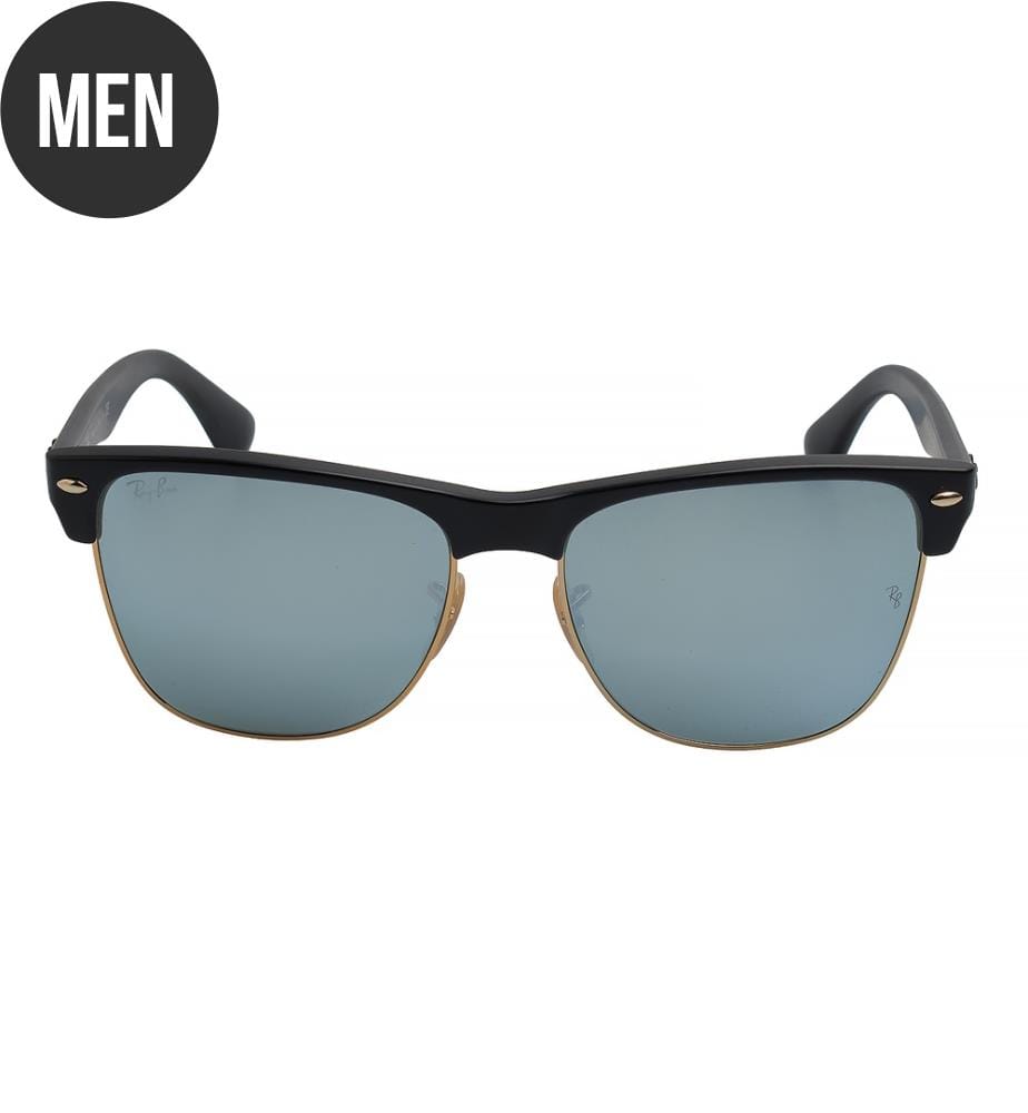 Clubmaster Oversized Sonnenbrille RB4175 - Mattschwarz und Silber