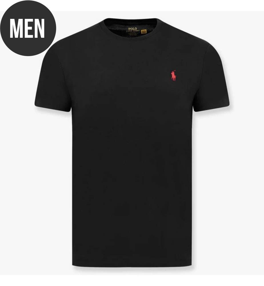 Baumwoll-T-Shirt - Schwarz