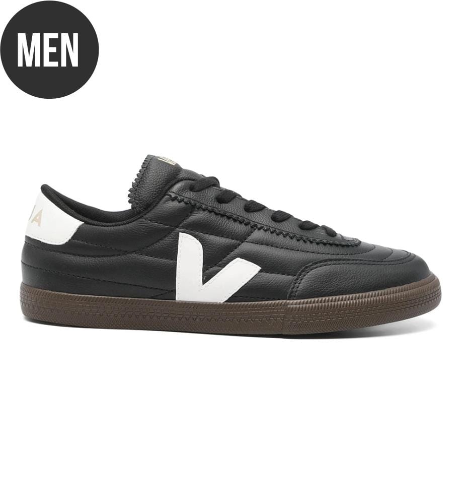 Sneakers Panenka in pelle bianca e nera - Bianco e nero