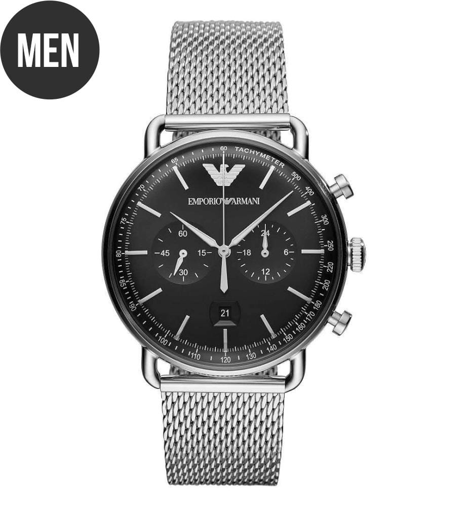 Montre à Quartz Argenté AR11104 - 49 mm