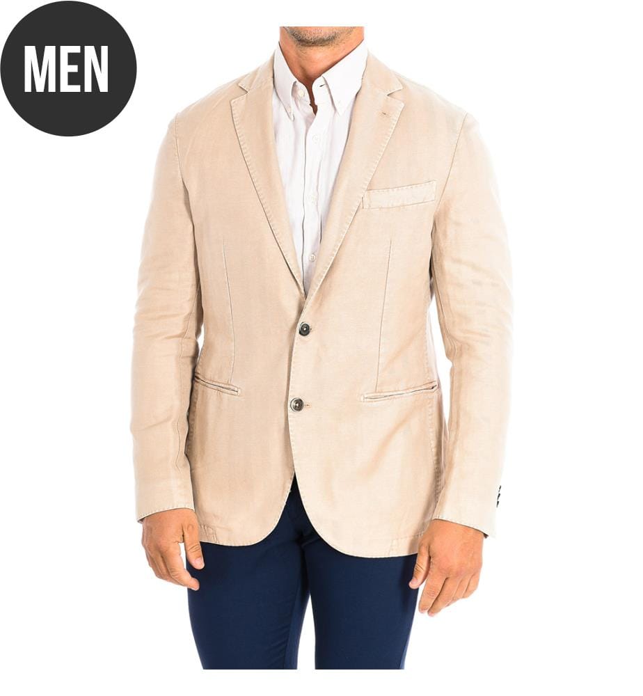 Langärmeliger Blazer mit normaler Passform - Beige