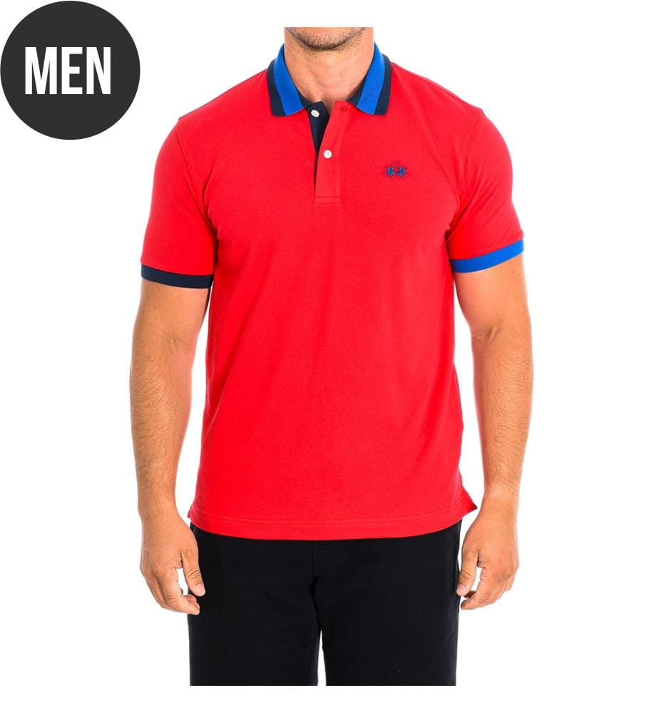 Kurzärmeliges Polo - Rot