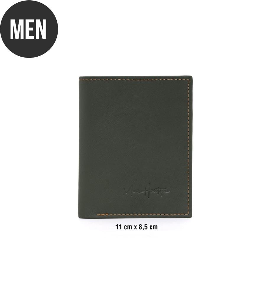 Brieftasche aus Leder - Grün