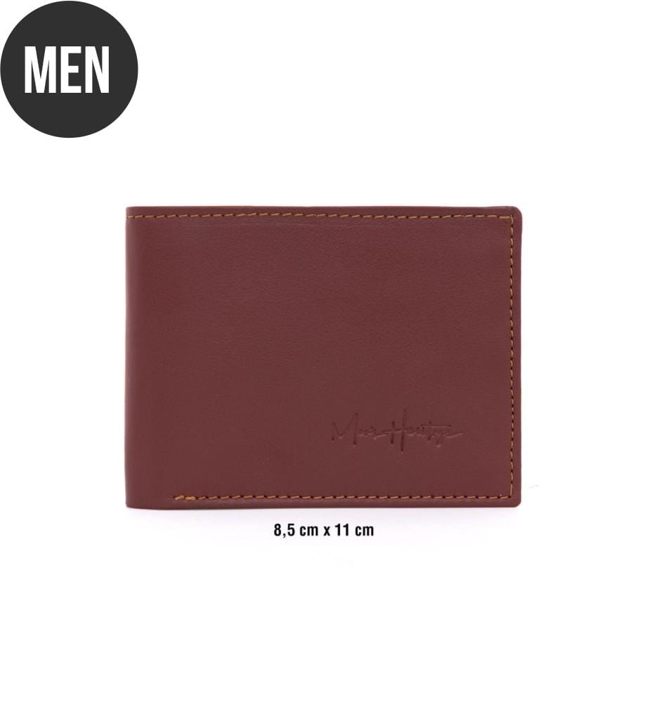 Brieftasche aus Leder - Bordeaux