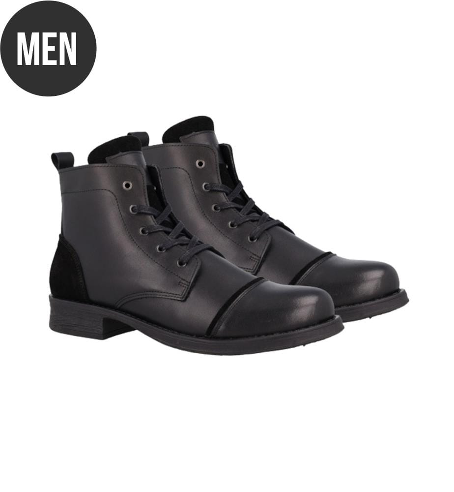 Chelsea-Boots aus Leder - Schwarz