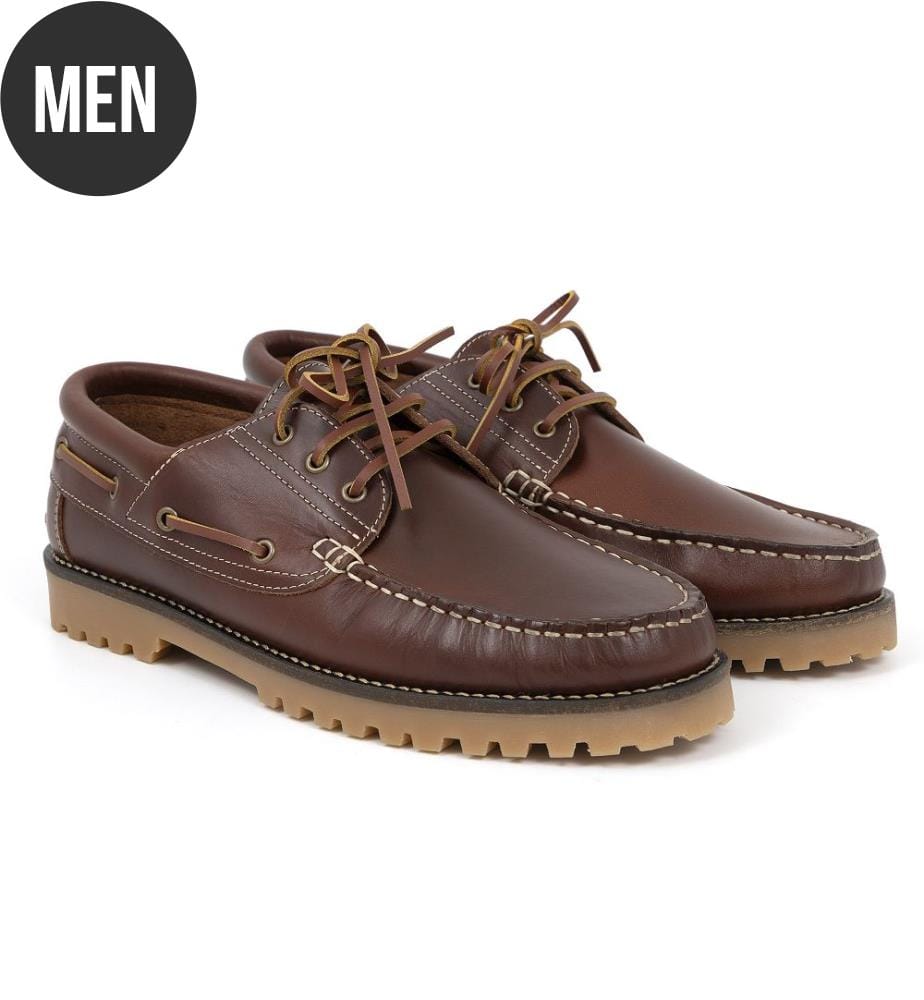 Bootsschuhe aus Leder - Hellbraun