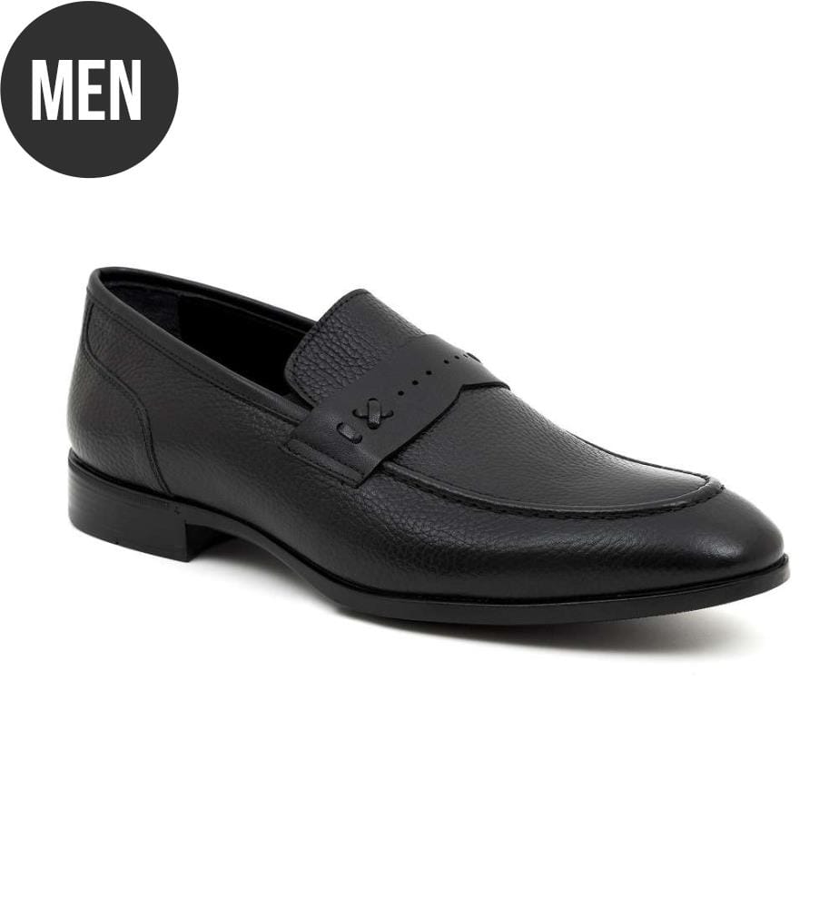 Mocassin en cuir - Noir