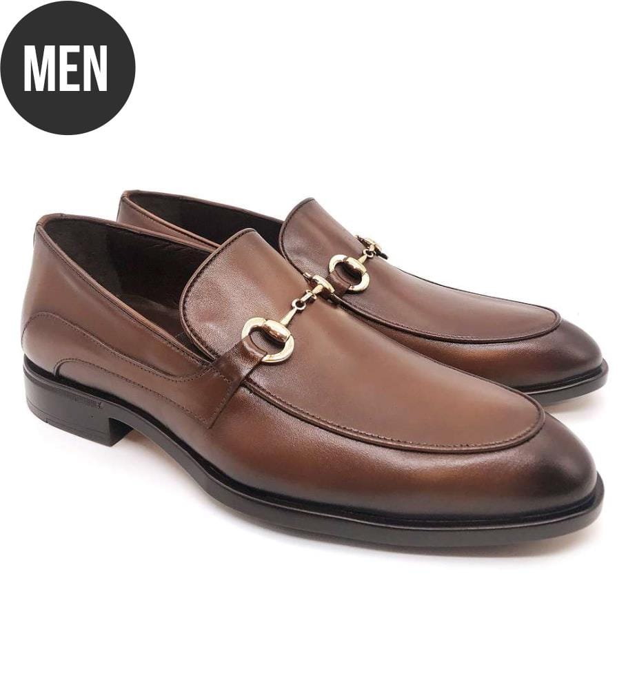 Mocassin en cuir - Marron clair