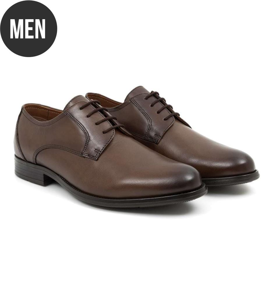 Derby en cuir - Marron clair