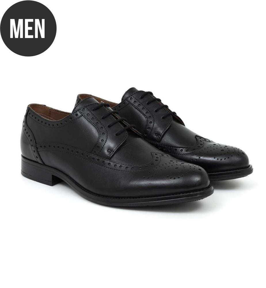 Derby en cuir - Noir