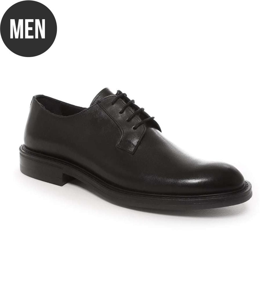 Derby en cuir - Noir