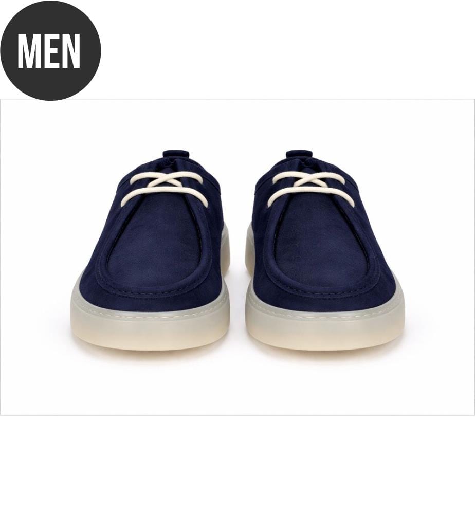 Derbies décontractées en daim - Bleu