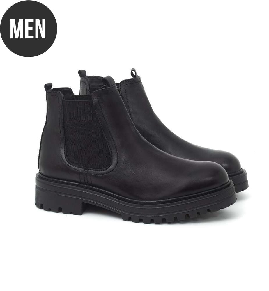 Bottes en cuir - Noir