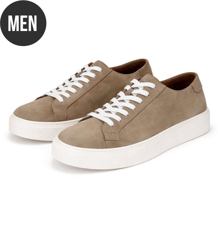 Baskets en nubuck - Marron clair