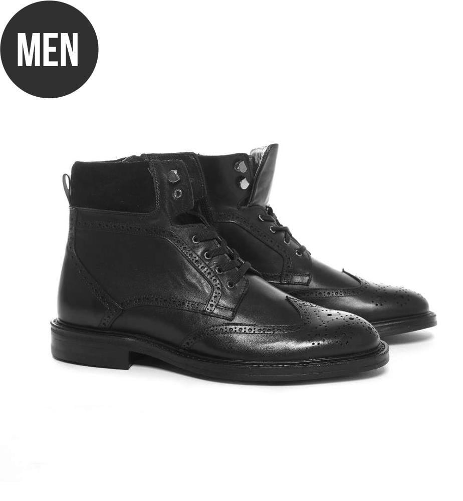 Bottes en cuir - Noir