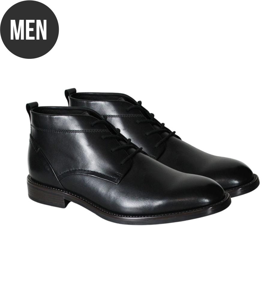 Lederstiefel - Schwarz
