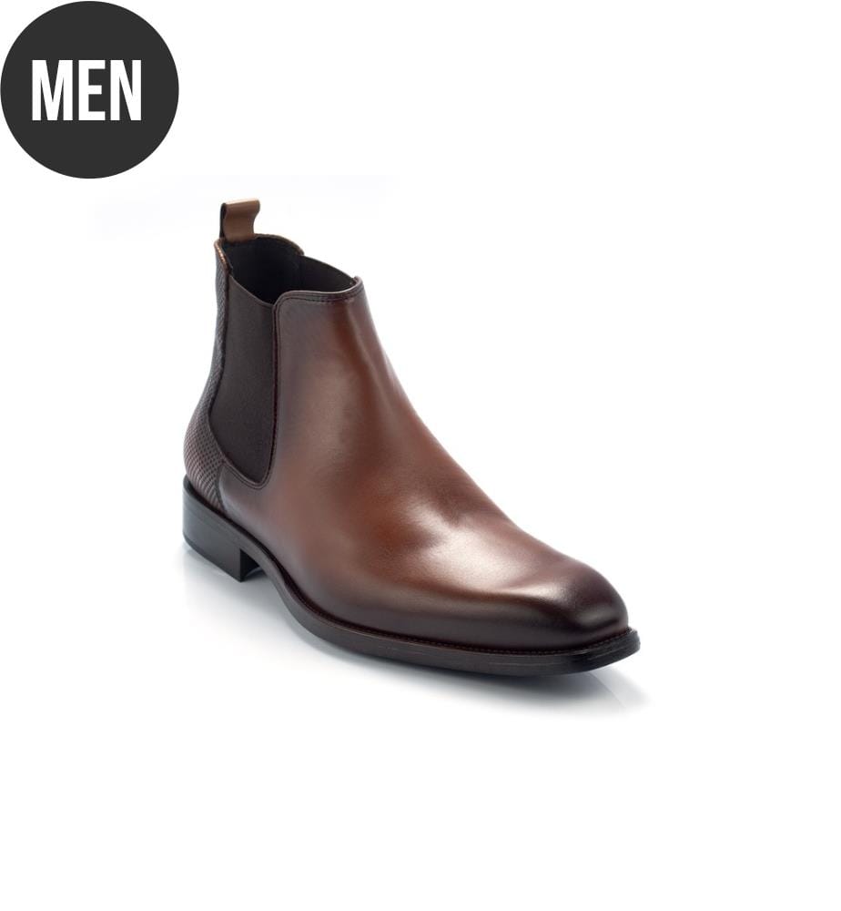 Bottes chelsea en cuir noir