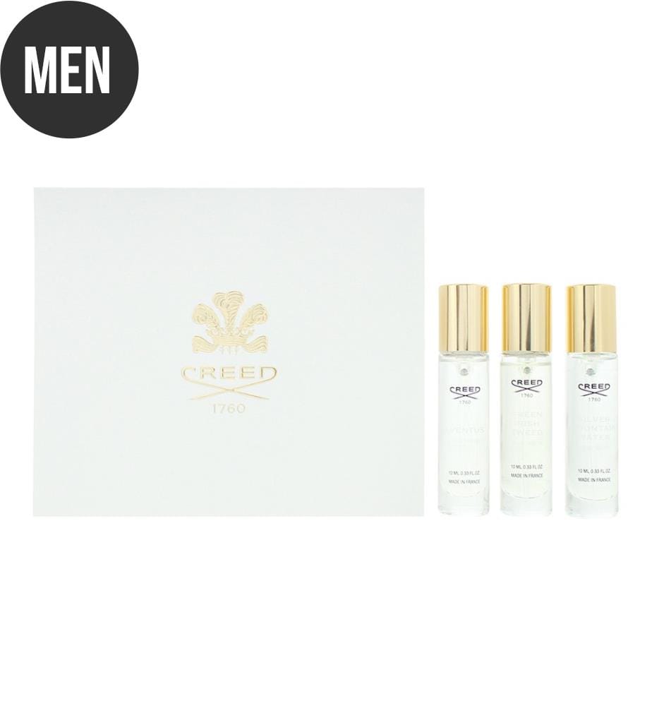 3 Piece Set Aventus Eau de Parfum 10ml - Green Irish Tweed Eau de Parfum 10ml - Silver Mountain Water Eau de Parfum 10ml
