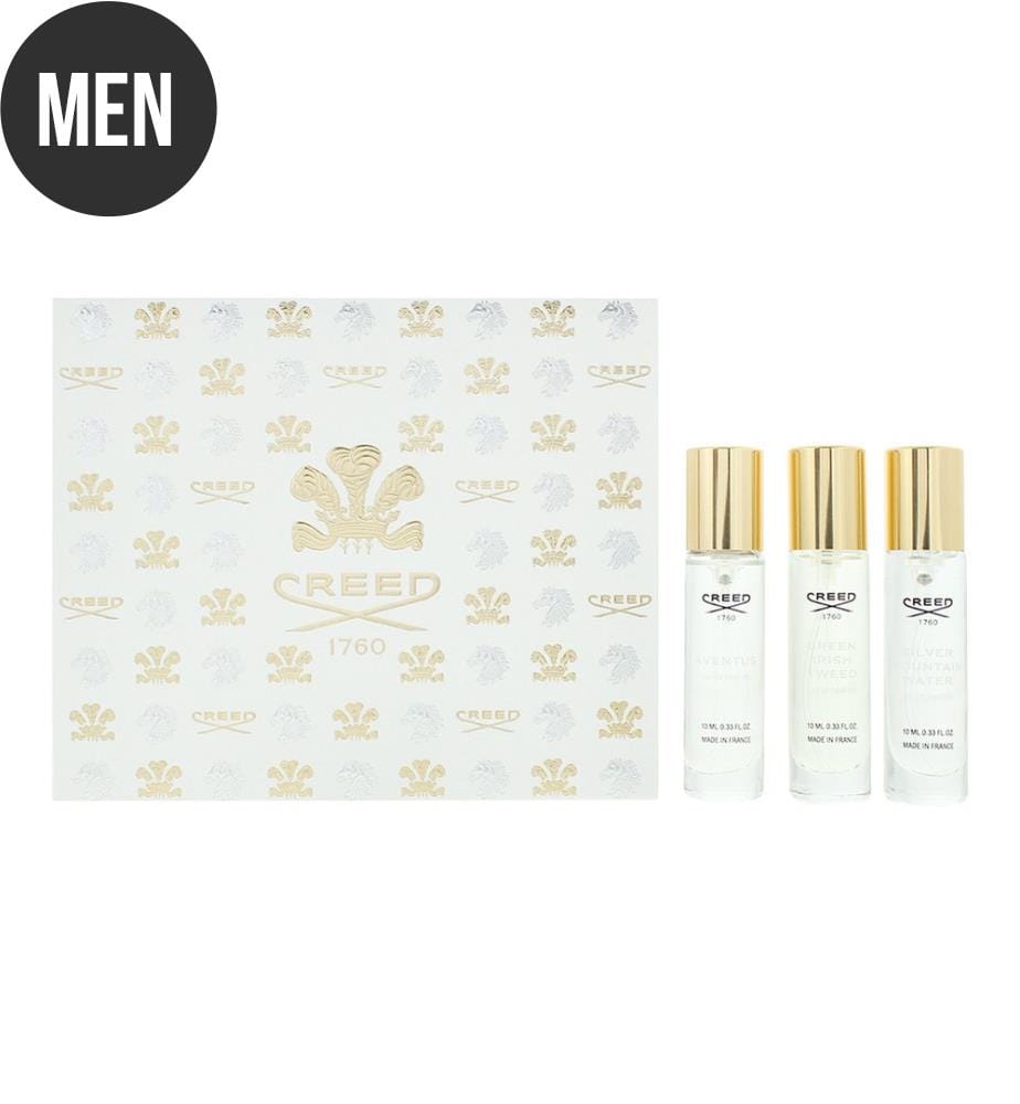 3 Piece Set Aventus Eau de Parfum - Green Irish Tweed Eau de Parfum - Silver Mountain Water Eau de Parfum - 3 x 10 ml