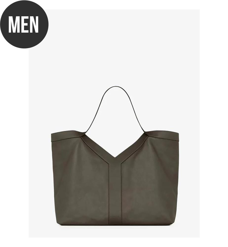 Tote Bag en cuir lisse - Musc clair