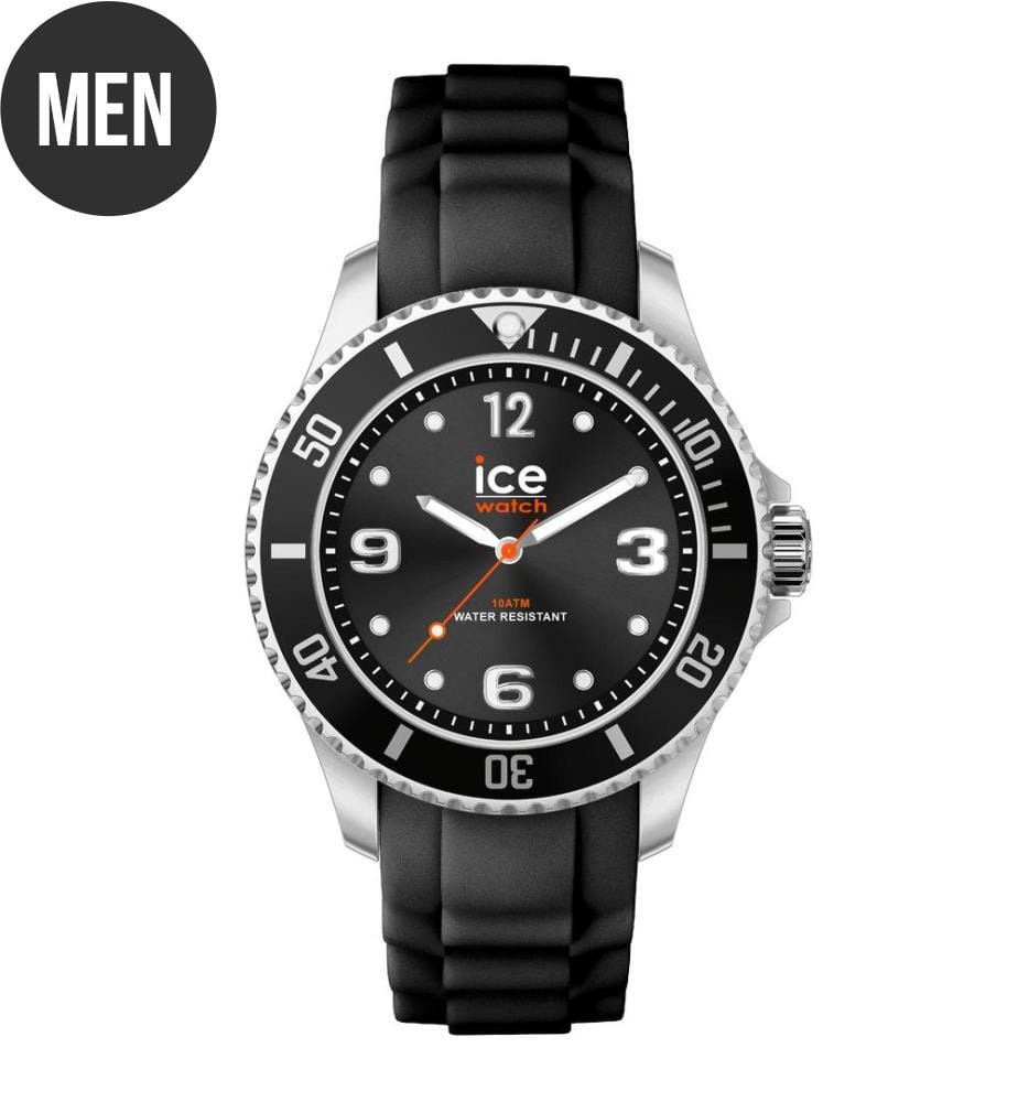 Quartz Silicone Watch Black - 35 mm