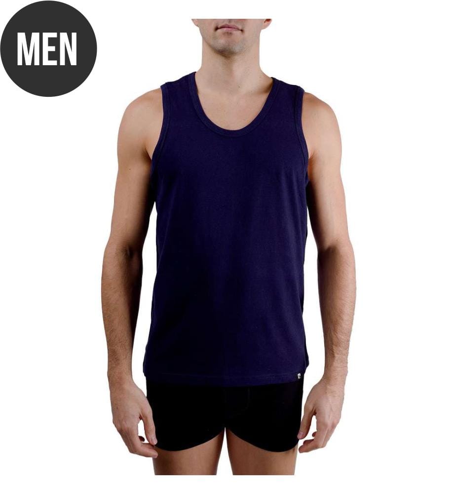 Pierre Cardin cotton tank top - Navy blue
