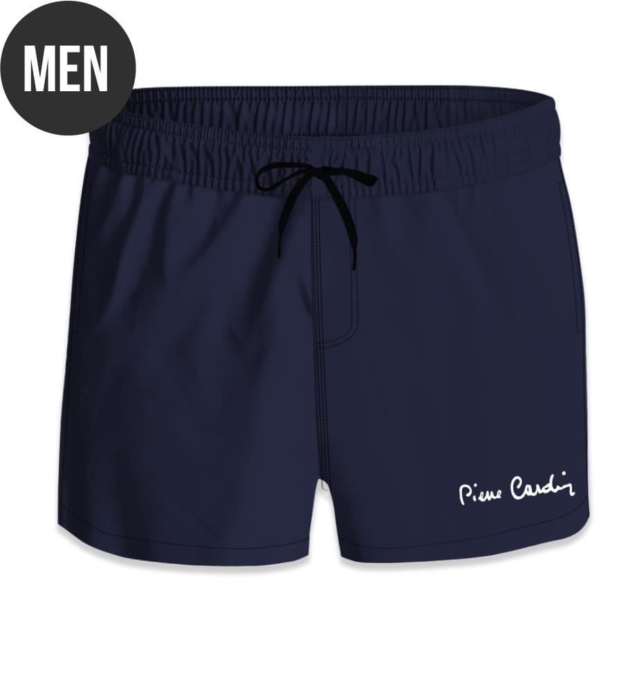 Boardshorts with elasticated waistband Basic- Navy Blue